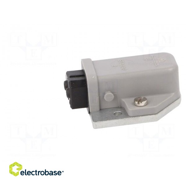 Connector: rectangular | ST | socket | female | PIN: 2 | tinned | IP54 | 16A image 3