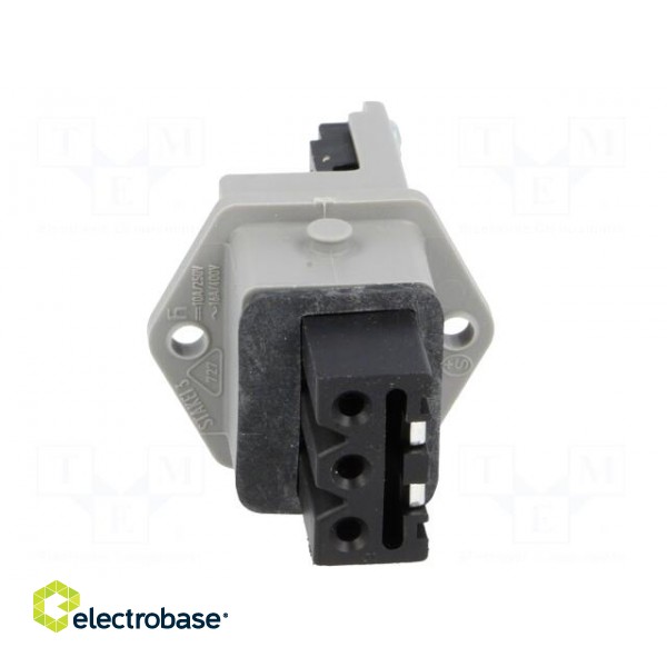 Connector: rectangular | ST | socket | female | PIN: 3 | tinned | IP54 | 16A фото 9