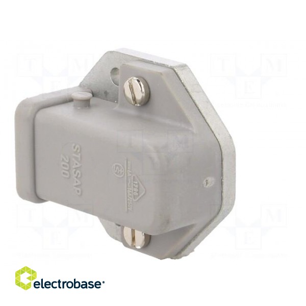 Connector: rectangular | ST | socket | male | PIN: 2 | coded | tinned | IP54 image 4