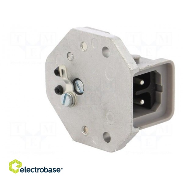Connector: rectangular | ST | socket | male | PIN: 2 | coded | tinned | IP54 paveikslėlis 8