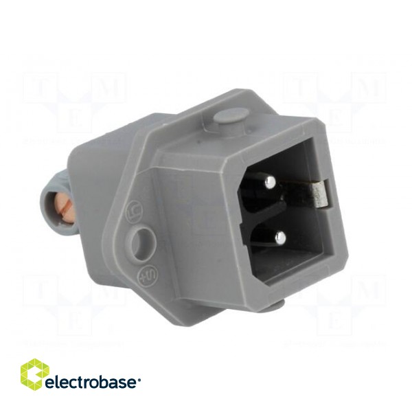 Connector: rectangular | ST | socket | male | PIN: 2 | coded | tinned | IP54 image 8