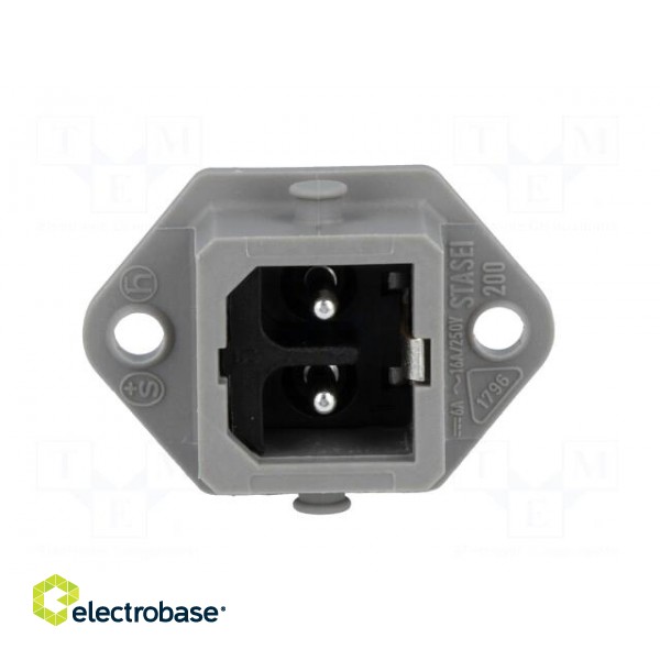 Connector: rectangular | ST | socket | male | PIN: 2 | coded | tinned | IP54 paveikslėlis 9