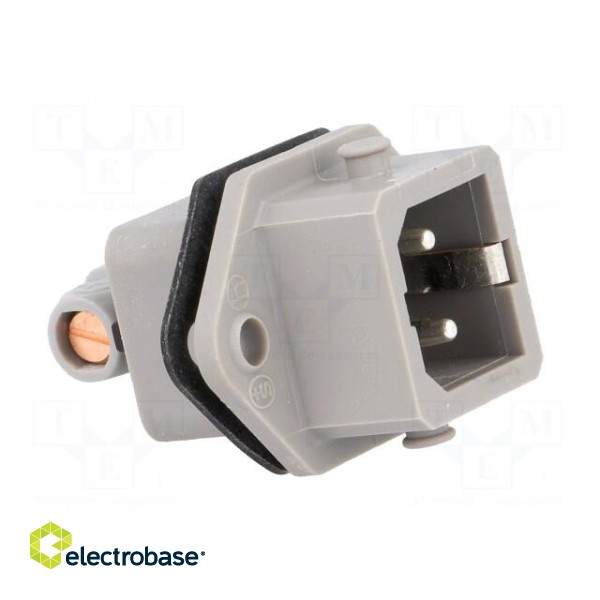 Connector: rectangular | ST | socket | male | PIN: 2 | tinned | IP54 | 16A фото 8