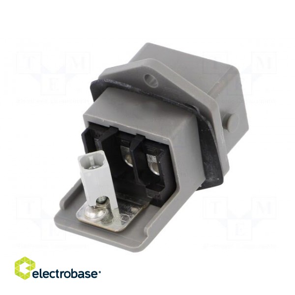 Connector: rectangular | ST | socket | male | PIN: 3 | tinned | IP54 | 16A фото 6