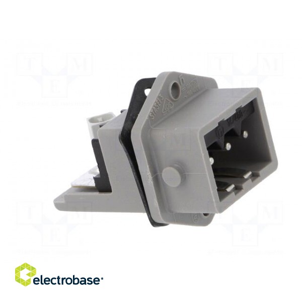 Connector: rectangular | ST | socket | male | PIN: 3 | tinned | IP54 | 16A фото 8