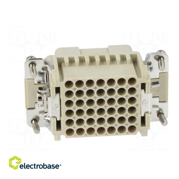 Connector: HDC | contact insert | female | DDD | PIN: 42 | 42+PE | crimped image 5