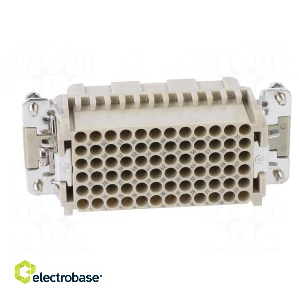 Connector: HDC | contact insert | female | DDD | PIN: 72 | 72+PE | crimped image 5