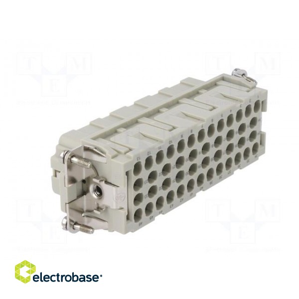 Connector: HDC | contact insert | female | DEE | PIN: 46 | 46+PE | crimped image 4