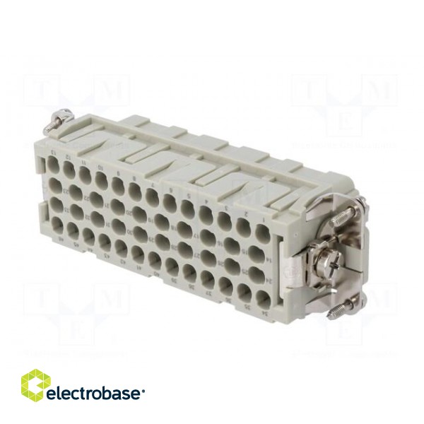 Connector: HDC | contact insert | female | DEE | PIN: 46 | 46+PE | crimped image 6