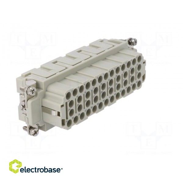 Connector: HDC | contact insert | female | DEE | PIN: 46 | 46+PE | crimped image 8