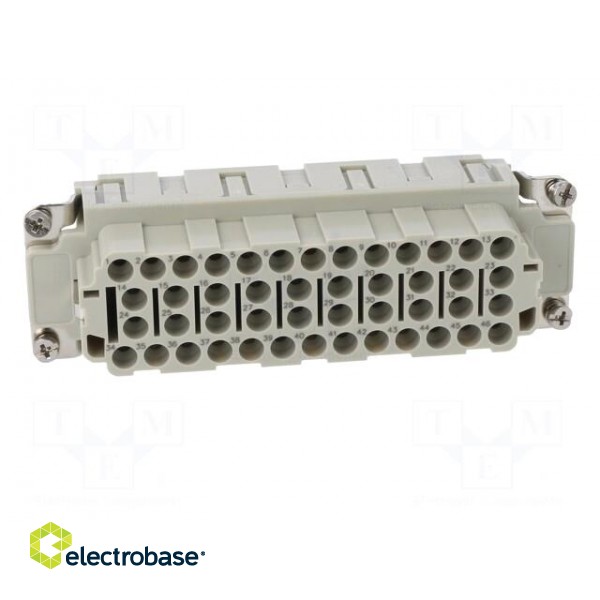 Connector: HDC | contact insert | female | DEE | PIN: 46 | 46+PE | crimped image 9