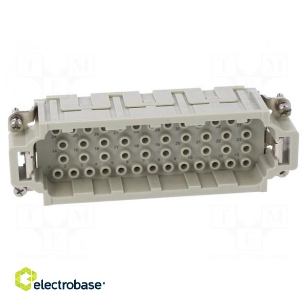 Connector: HDC | contact insert | male | DEE | PIN: 46 | 46+PE | size D24B image 9