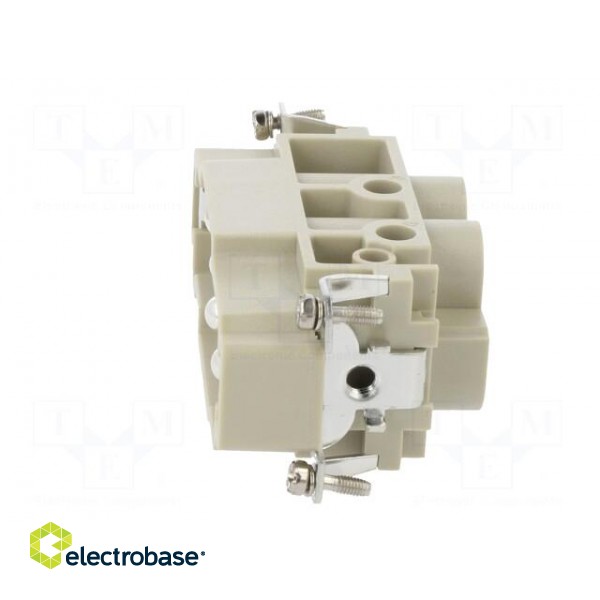 Connector: HDC | contact insert | male | DK | PIN: 6 | 2+PE,4+PE | 16÷80A paveikslėlis 3