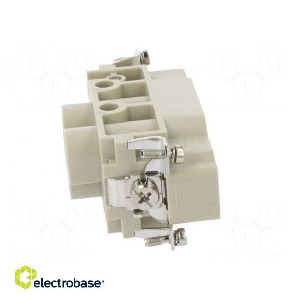 Connector: HDC | contact insert | male | DK | PIN: 6 | 2+PE,4+PE | 16÷80A paveikslėlis 7