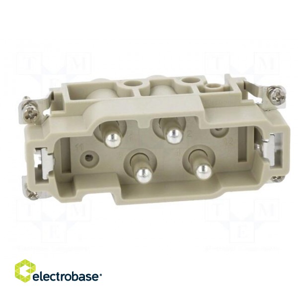 Connector: HDC | contact insert | male | DK | PIN: 6 | 2+PE,4+PE | 16÷80A paveikslėlis 9