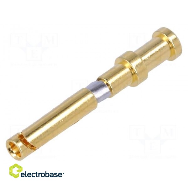 Contact | female | copper alloy | gold-plated | 0.37mm2 | 22AWG | bulk