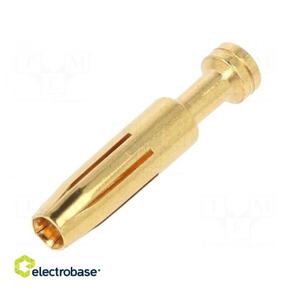 Contact | female | copper alloy | gold-plated | 0.75mm2 | 18AWG | bulk