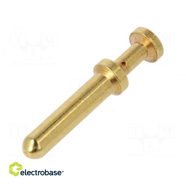 Contact | male | copper alloy | gold-plated | 1.5mm2 | 16AWG | bulk | 40A