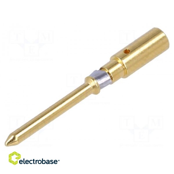 Contact | male | copper alloy | gold-plated | 2.5mm2 | 14AWG | bulk | 10A