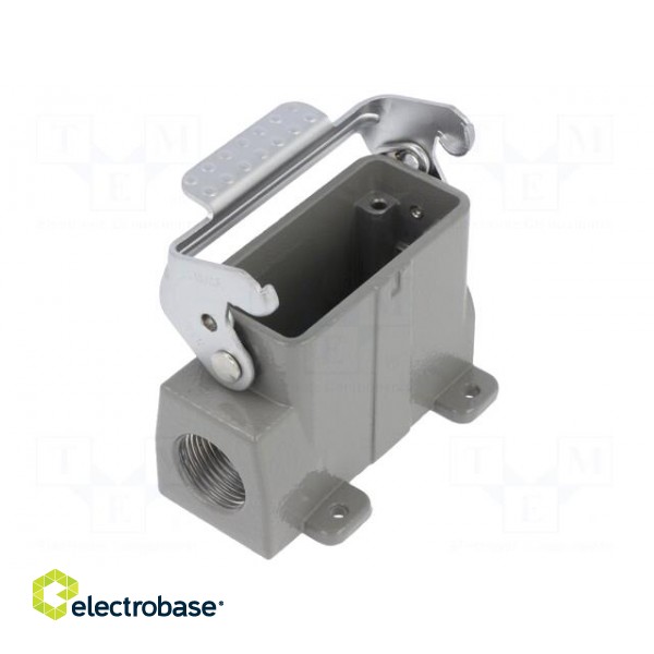 Enclosure: for HDC connectors | size D10A | with latch | angled image 1