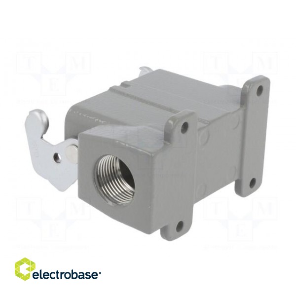 Enclosure: for HDC connectors | size D10A | with latch | angled image 4