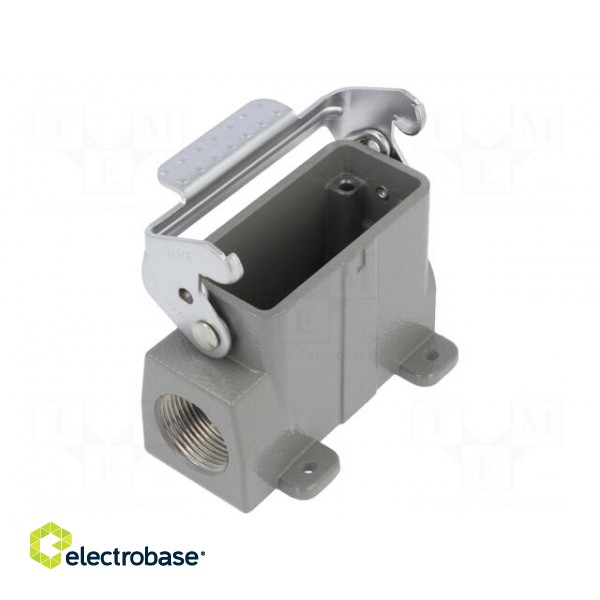 Enclosure: for HDC connectors | size D10A | with latch | angled image 1
