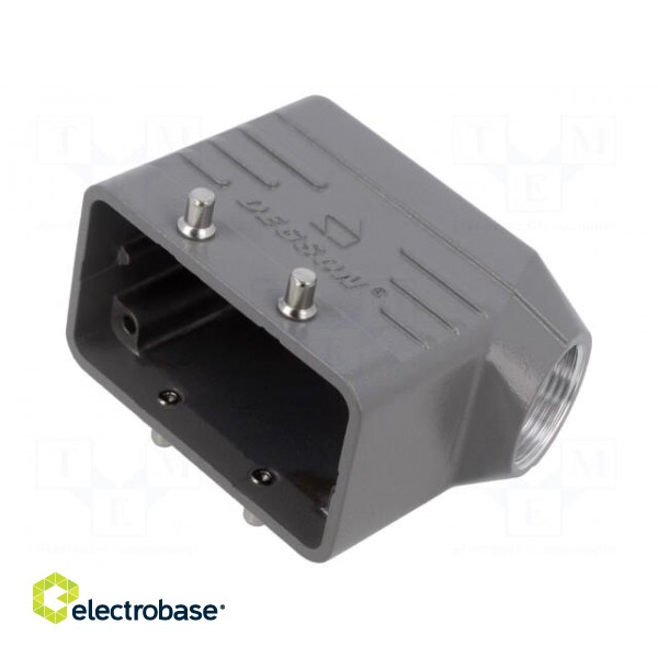 Enclosure: for HDC connectors | size D10B | for cable | angled | M25 image 1