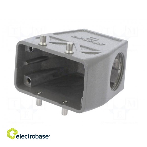 Enclosure: for HDC connectors | size D10B | for cable | angled | M32 image 2