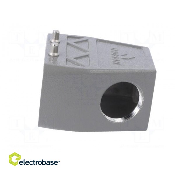 Enclosure: for HDC connectors | size D10B | for cable | angled | PG21 фото 3