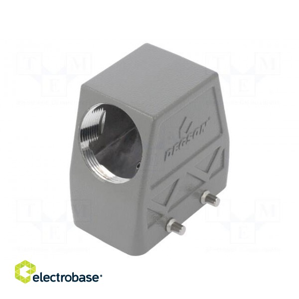 Enclosure: for HDC connectors | size D10B | for cable | angled | PG29 image 1
