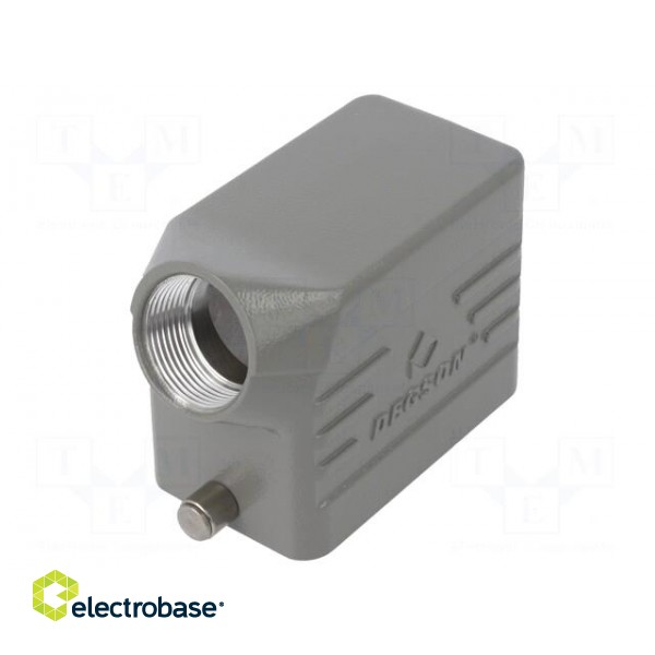 Enclosure: for HDC connectors | size D10B | for cable | for latch image 1