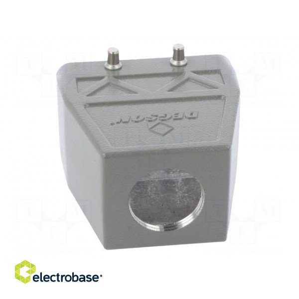 Enclosure: for HDC connectors | size D10B | for cable | straight фото 5