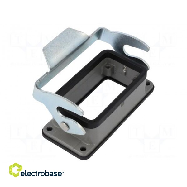 Enclosure: for HDC connectors | size D10B | with latch | straight image 1