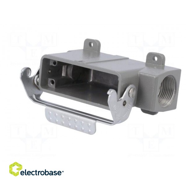 Enclosure: for HDC connectors | size D16A | with latch | angled image 2