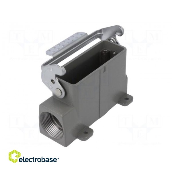 Enclosure: for HDC connectors | size D16A | with latch | angled image 1