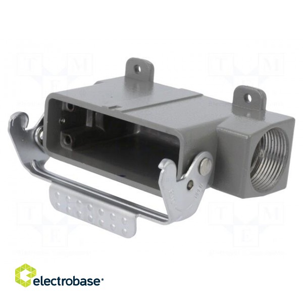 Enclosure: for HDC connectors | size D16A | with latch | angled image 2