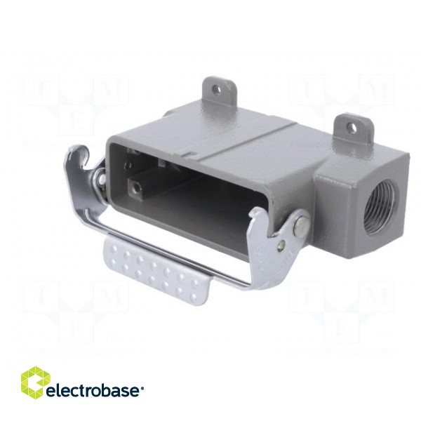 Enclosure: for HDC connectors | size D16A | with latch | angled image 2