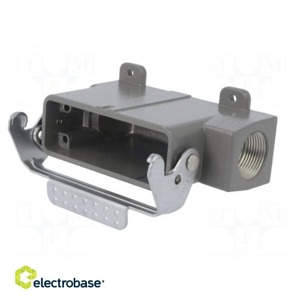 Enclosure: for HDC connectors | size D16A | with latch | angled image 2