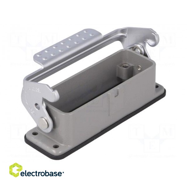 Enclosure: for HDC connectors | size D16A | with latch | straight image 1