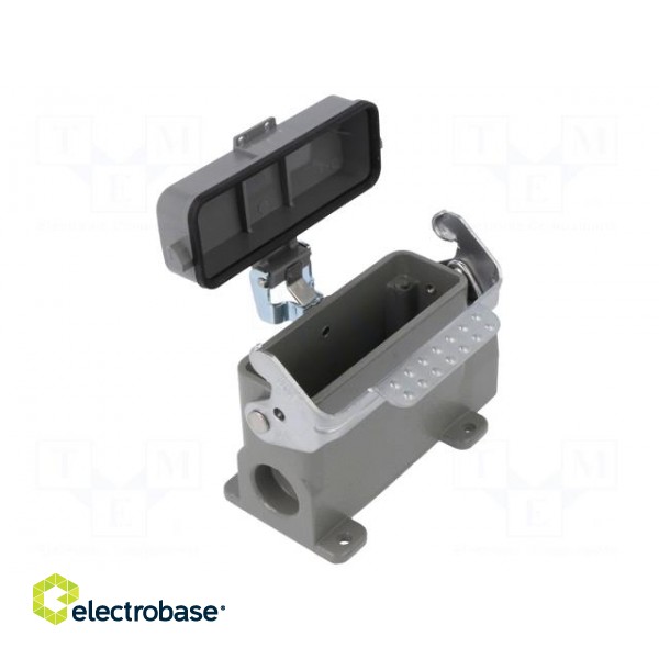 Enclosure: for HDC connectors | size D16A | with latch | with cover paveikslėlis 2