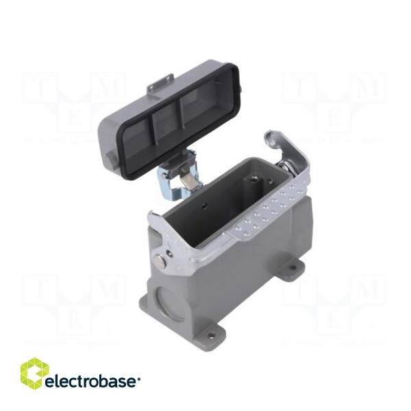 Enclosure: for HDC connectors | size D16A | with latch | with cover image 1
