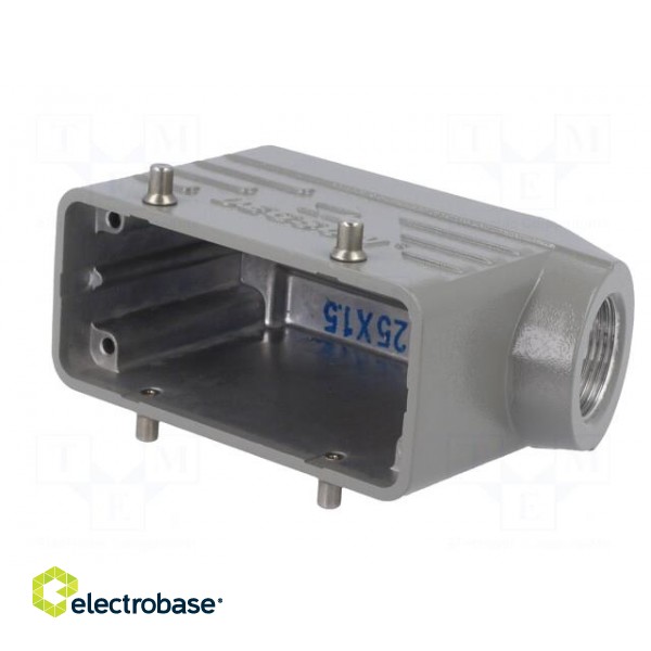 Enclosure: for HDC connectors | size D16B | for cable | angled | M25 image 2