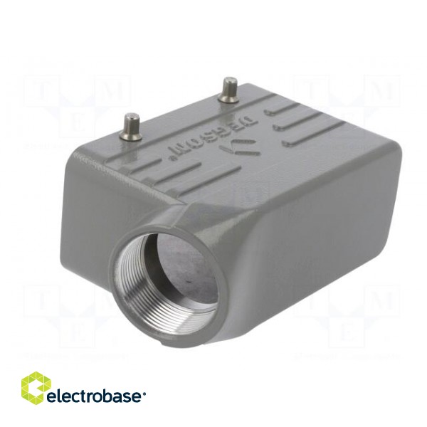 Enclosure: for HDC connectors | size D16B | for cable | angled | M32 image 1