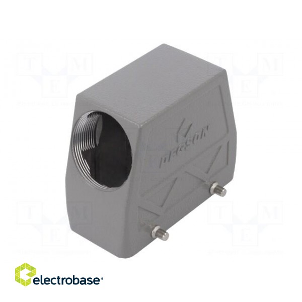 Enclosure: for HDC connectors | size D16B | for cable | angled | M40 image 1