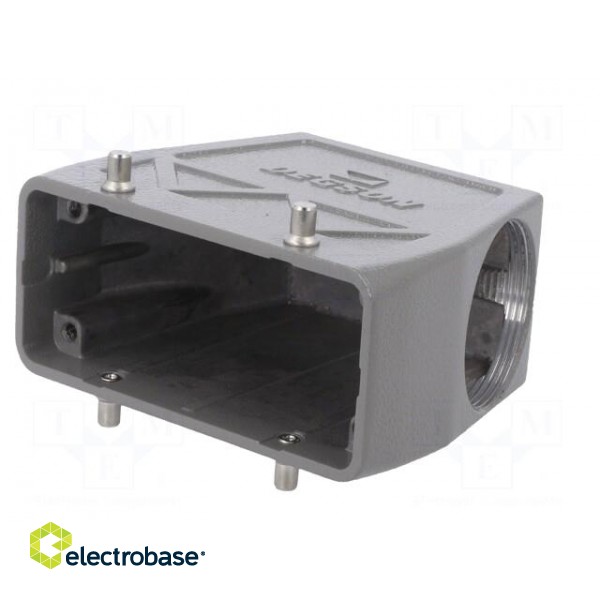 Enclosure: for HDC connectors | size D16B | for cable | angled | M40 image 2