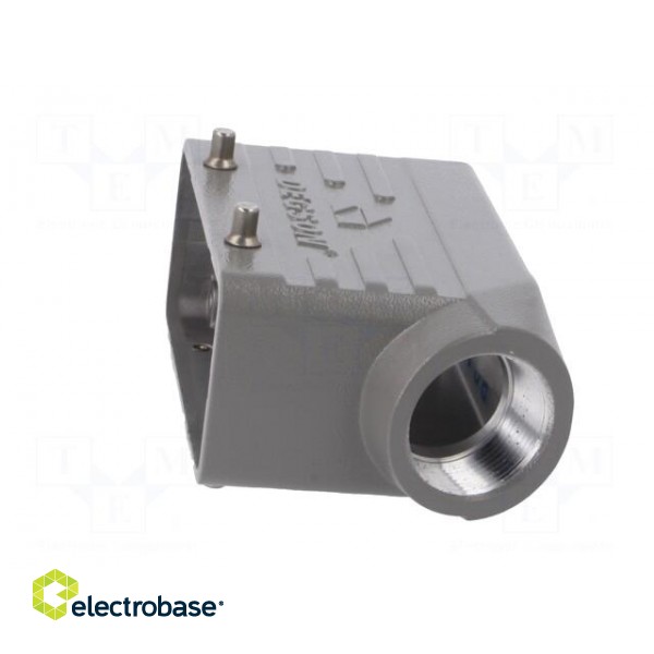 Enclosure: for HDC connectors | size D16B | for cable | angled | PG21 image 2