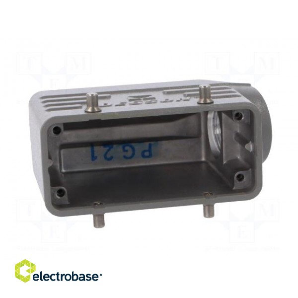 Enclosure: for HDC connectors | size D16B | for cable | angled | PG21 image 9