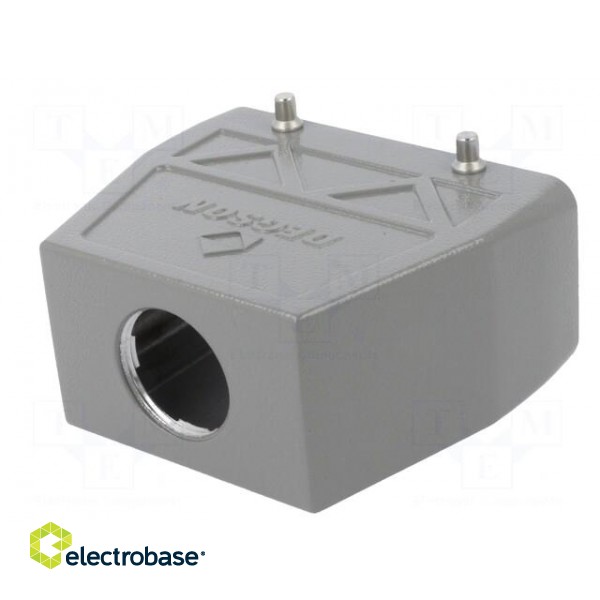 Enclosure: for HDC connectors | size D16B | for cable | straight image 6