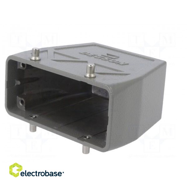 Enclosure: for HDC connectors | size D16B | for cable | straight image 2