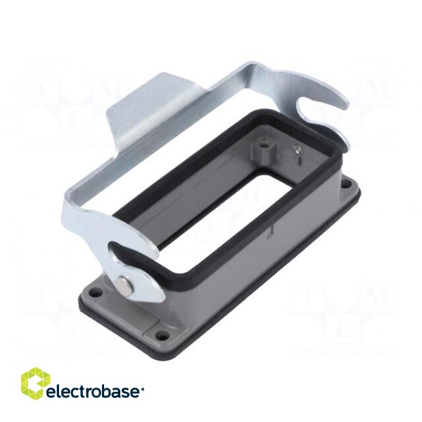 Enclosure: for HDC connectors | size D16B | with latch | straight image 1